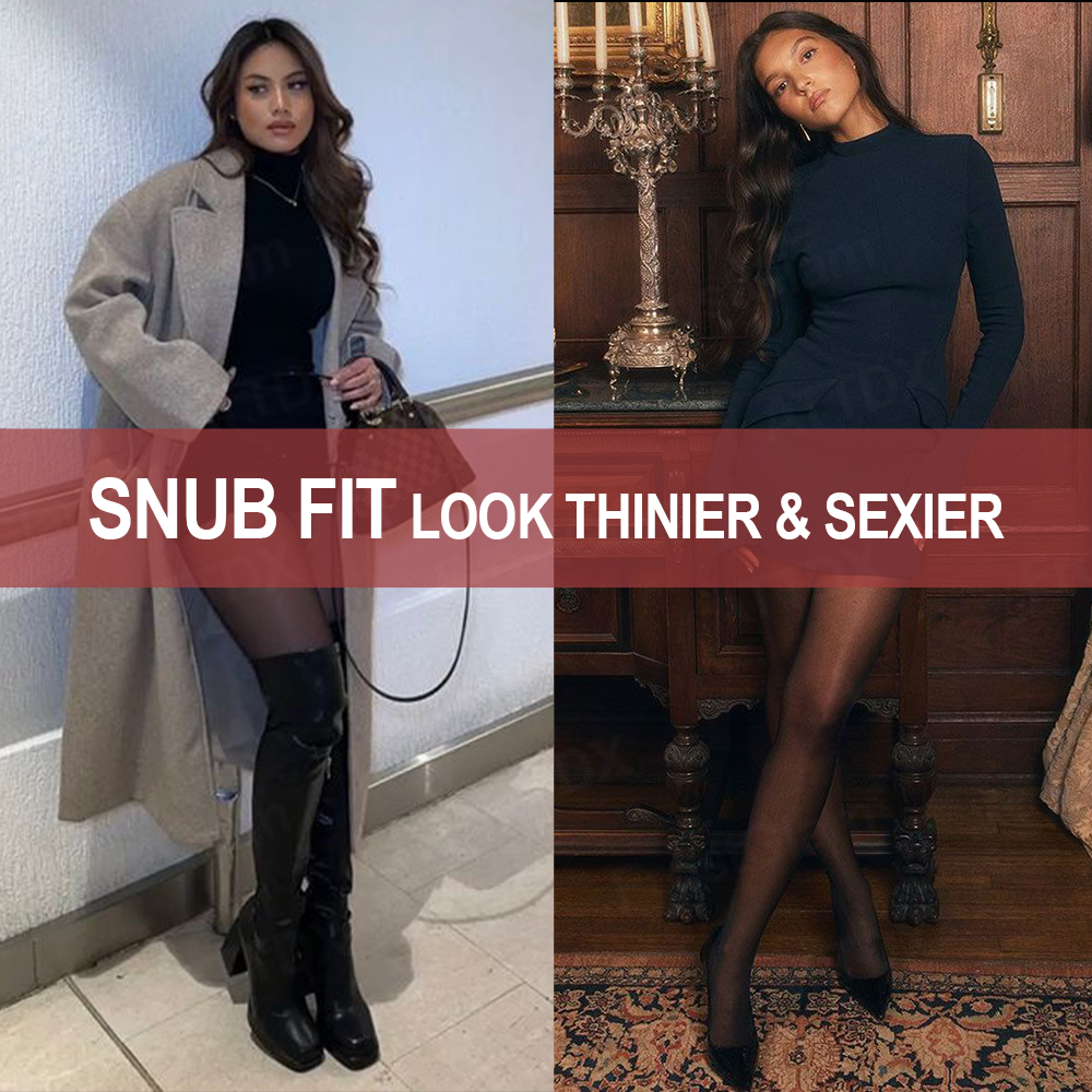 FrostGlam™ Winter Fleece Fake Translucent Tights