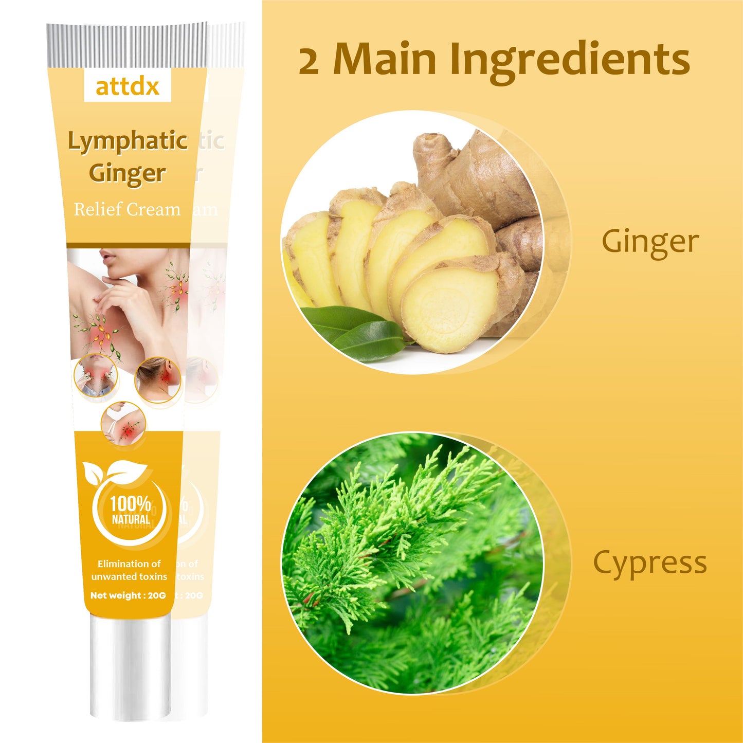 Lymphatic Ginger ReliefCream