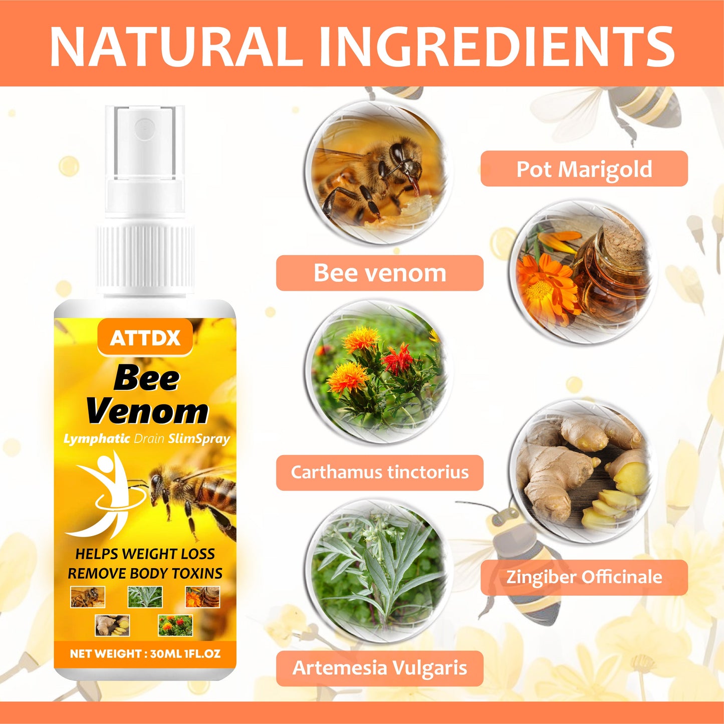 Bee Venom LymphaticDrain SlimSpray