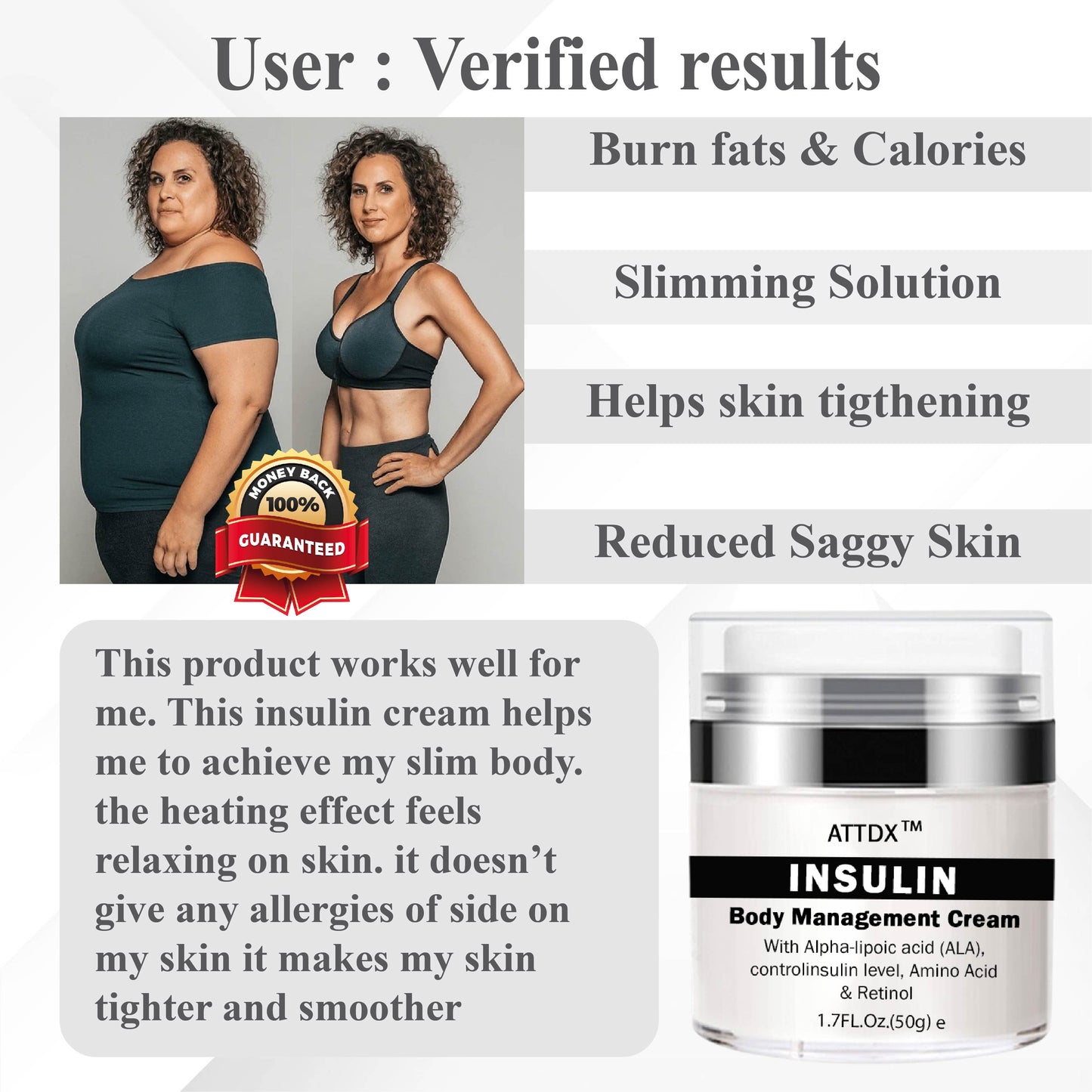 ATTDX™ InsulinBody SculptingCream