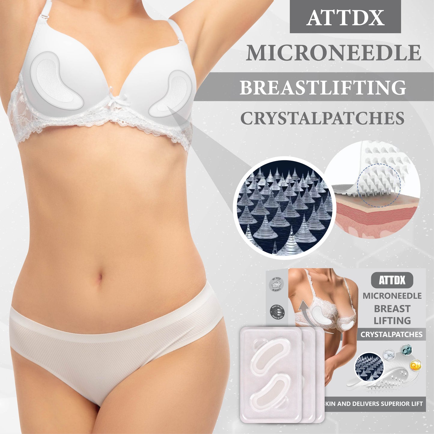 Microneedle BreastLifting Crystal Patches Y