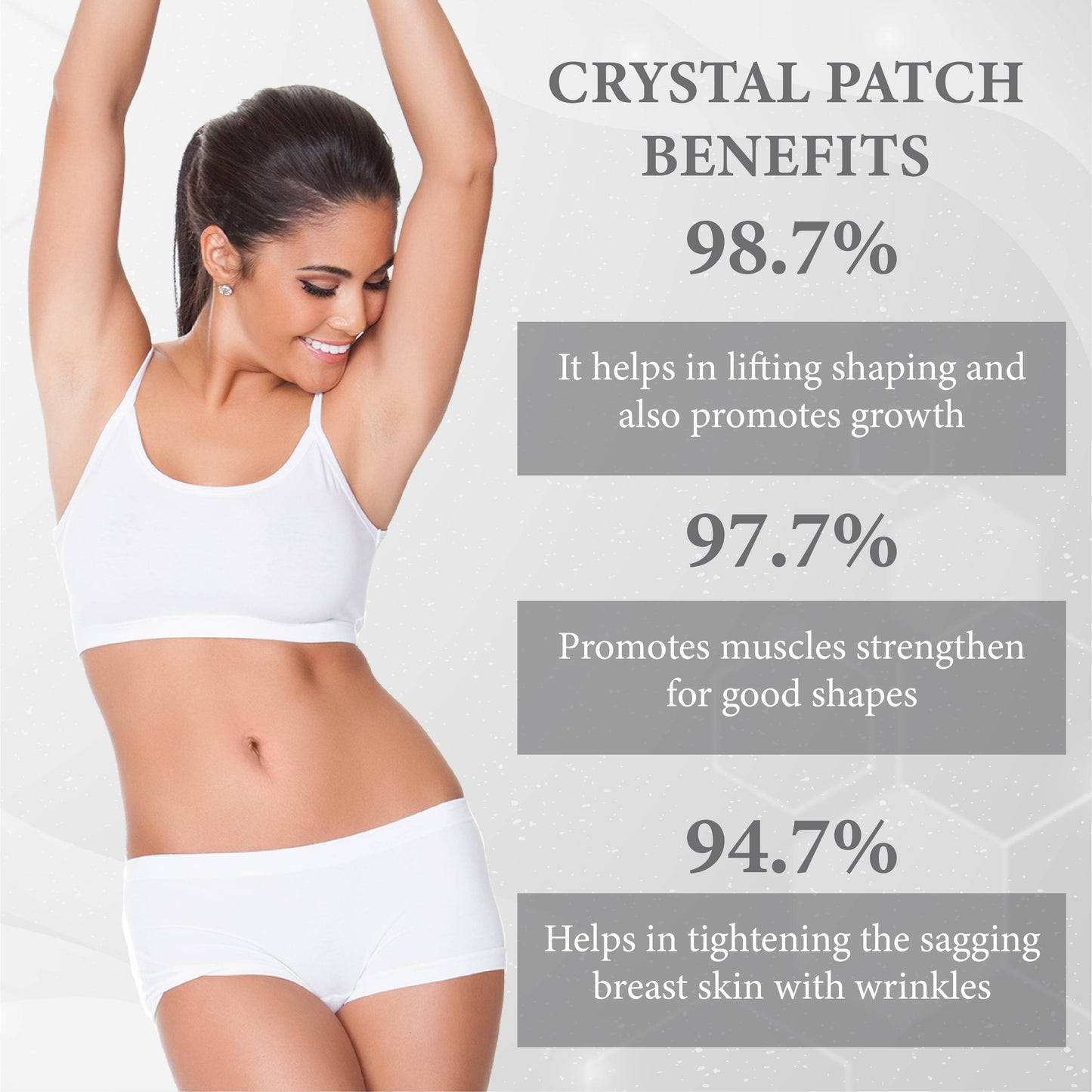 Microneedle BreastLifting Crystal Patches