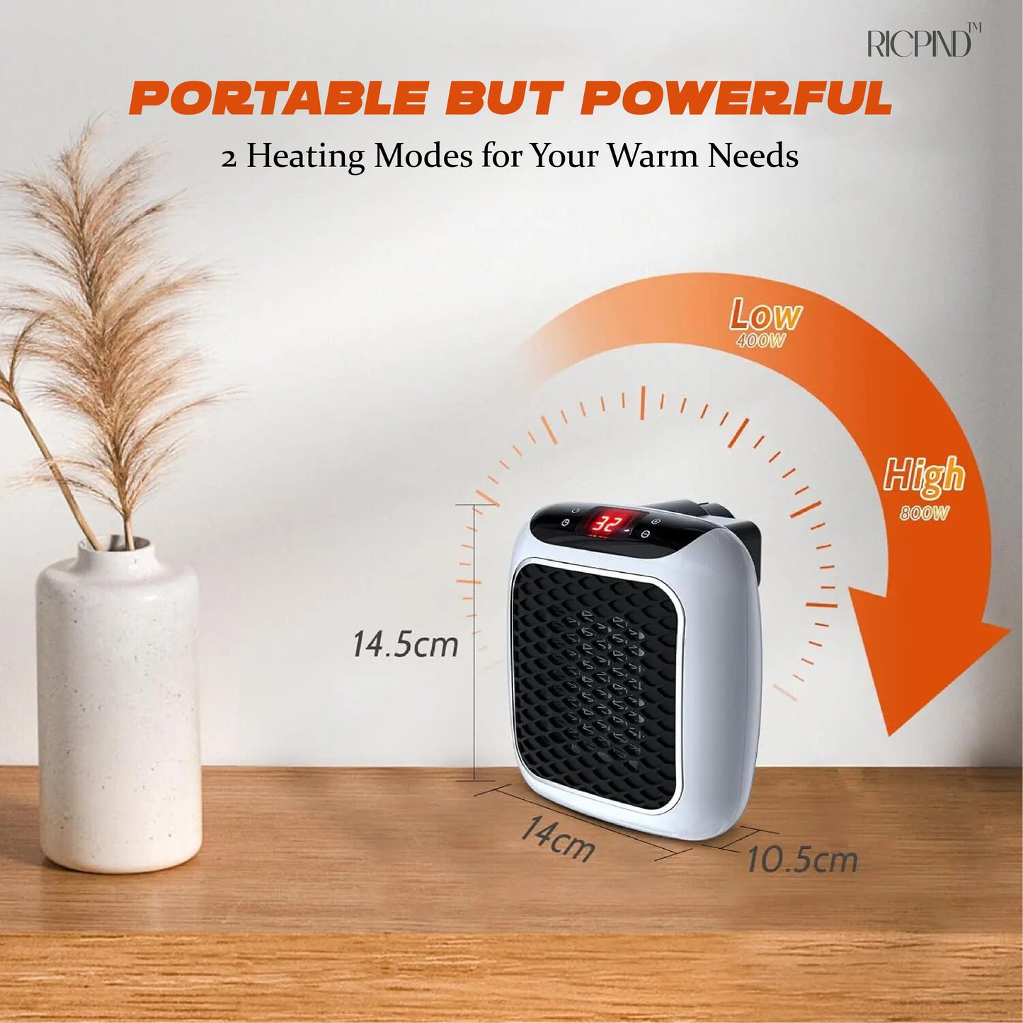 RICPIND Handy Warm Wave Plug-In Heater